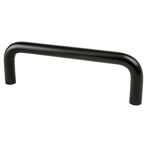 Berenson 6128-2055-P Advantage Wire Pulls 3 1/2 inch CC Matte Black Steel Pull - KnobDepot