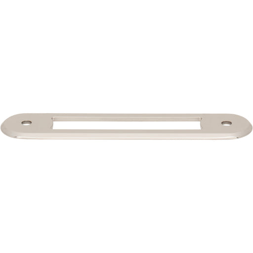 Top Knobs TK3352PN Brockwell 3 3/4" Center to Center Pull Backplate Polished Nickel - KnobDepot