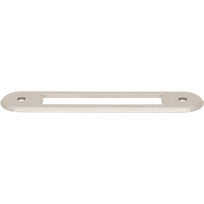 Top Knobs TK3352PN Brockwell 3 3/4" Center to Center Pull Backplate Polished Nickel - KnobDepot
