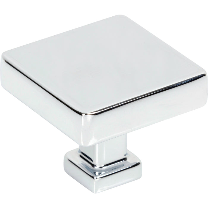 Jeffrey Alexander 229PC Nash Nash 1-3/8" (35mm) Diameter Square Knob Polished Chrome
