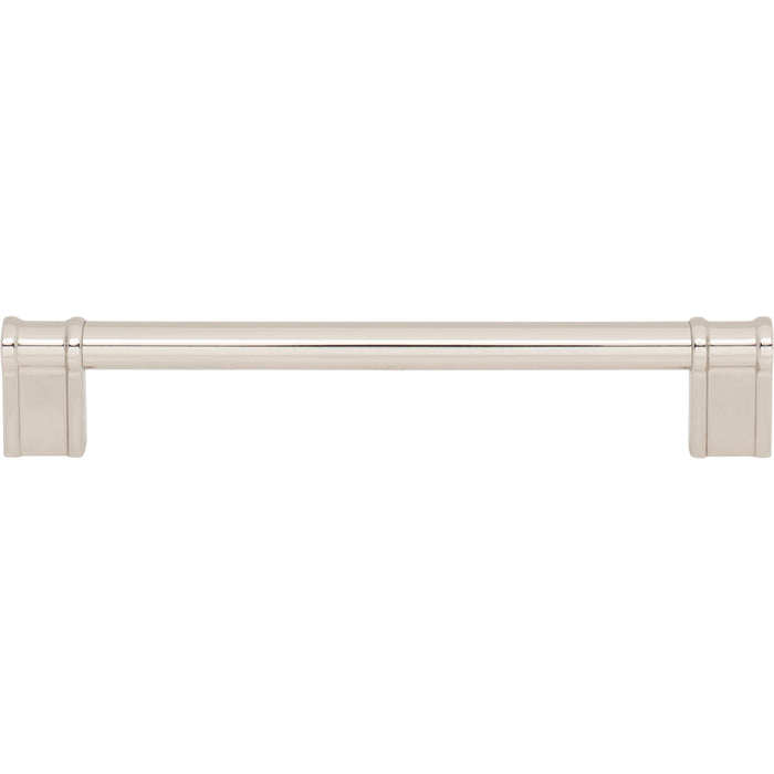 Top Knobs TK3384PN Newburn 6 5/16" Center to Center Bar Pull Polished Nickel - KnobDepot