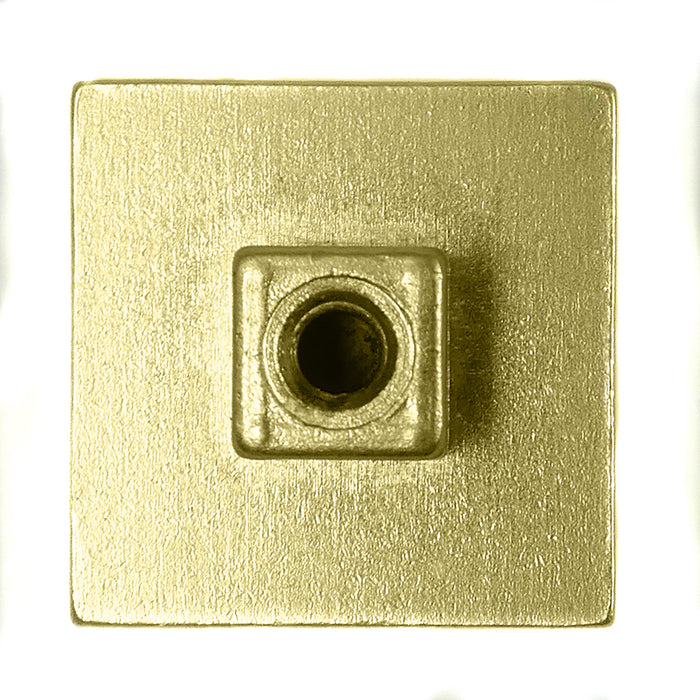 Laurey 72810 7/8" Square Knob - Cosmo - Satin Brass