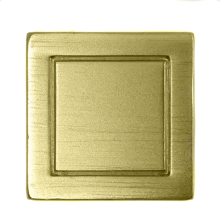 Laurey 72810 7/8" Square Knob - Cosmo - Satin Brass