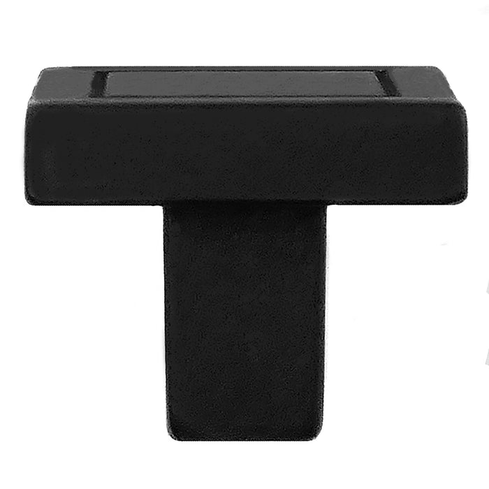 Laurey 72820 7/8" Square Knob - Cosmo - Matte Black