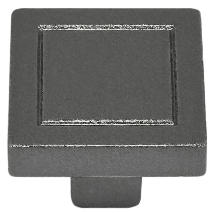 Laurey 72832 7/8" Square Knob - Cosmopolitan - Matte Grey