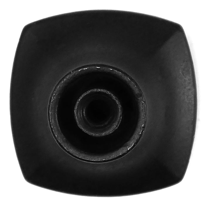 Laurey 74420 1 1/2" Square Knob - Aventura - Matte Black