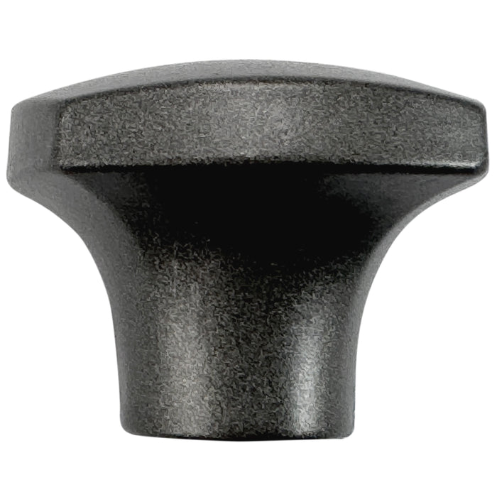Laurey 74432 1 1/2" Square Knob - Aventura - Matte Grey