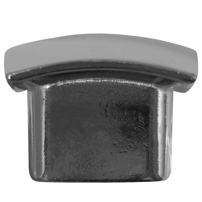 MNG Hardware 19926 1 1/2" Square Knob - Savannah - Polished Chrome (74526)