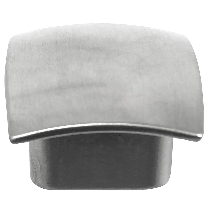 MNG Hardware 19928 1 1/2" Square Knob - Savannah - Satin Nickel (74528)