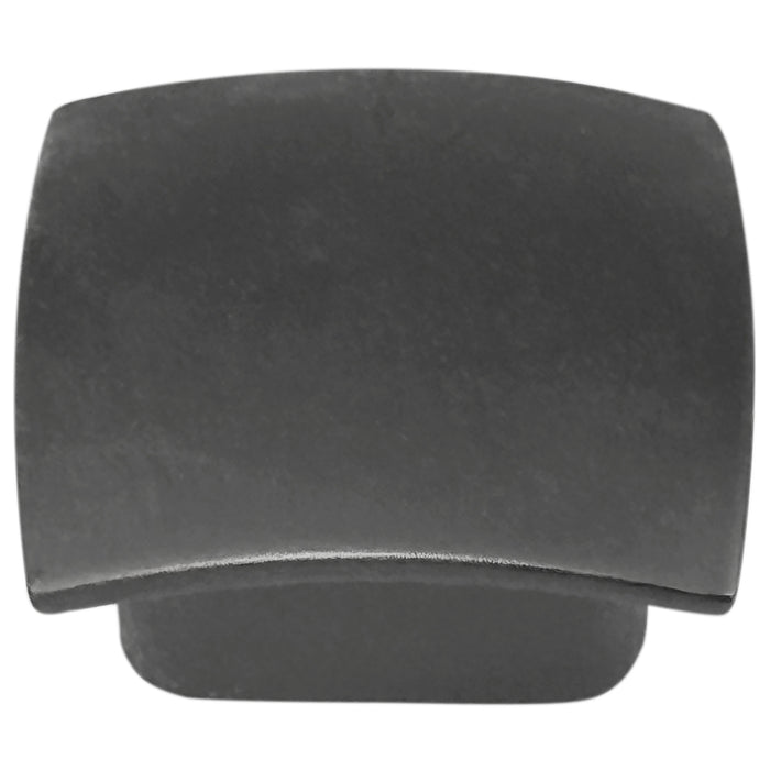 Laurey 74532 1 1/2" Square Knob - Aventura - Matte Grey