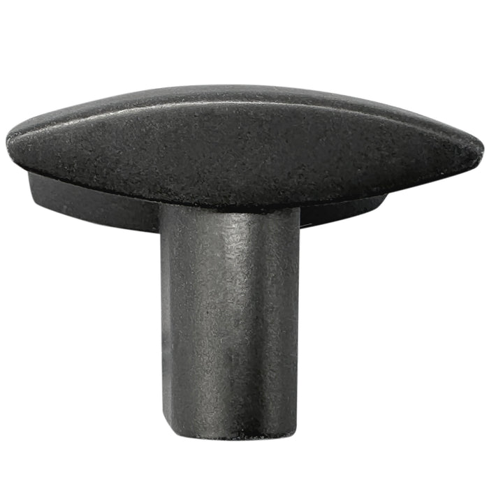 Laurey 74532 1 1/2" Square Knob - Aventura - Matte Grey