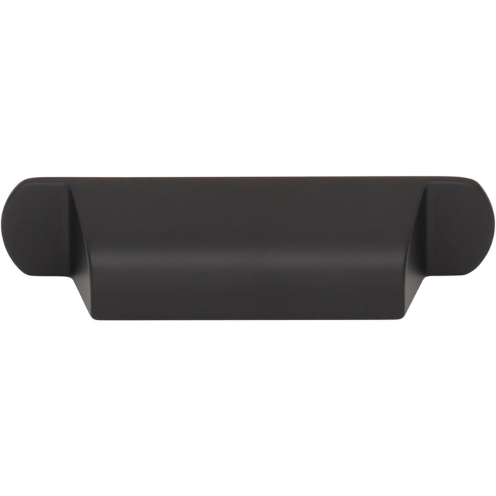 Top Knobs TK3360BLK Cressing 2 3/4" Center to Center Cup/Bin Pull Flat Black - KnobDepot