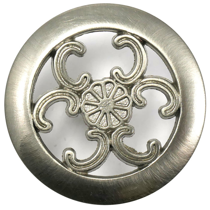 Paradise Bathworks 79039 1 1/2" Georgetown Filigree Knob - Satin Chrome