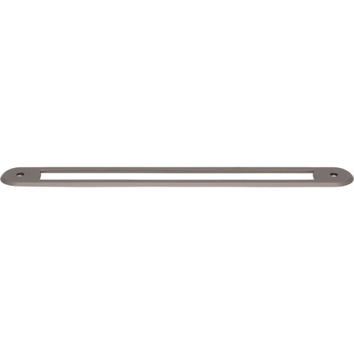 Top Knobs TK3355AG Brockwell 7 9/16" Center to Center Pull Backplate Ash Gray - KnobDepot