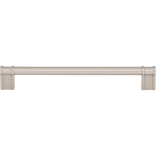 Top Knobs TK3385BSN Newburn 7 9/16" Center to Center Bar Pull Brushed Satin Nickel - KnobDepot