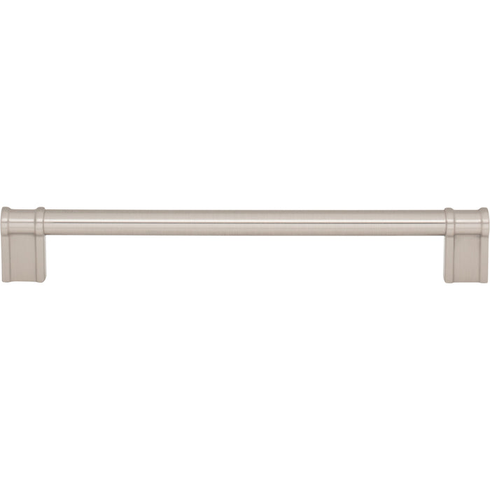 Top Knobs TK3385BSN Newburn 7 9/16" Center to Center Bar Pull Brushed Satin Nickel - KnobDepot