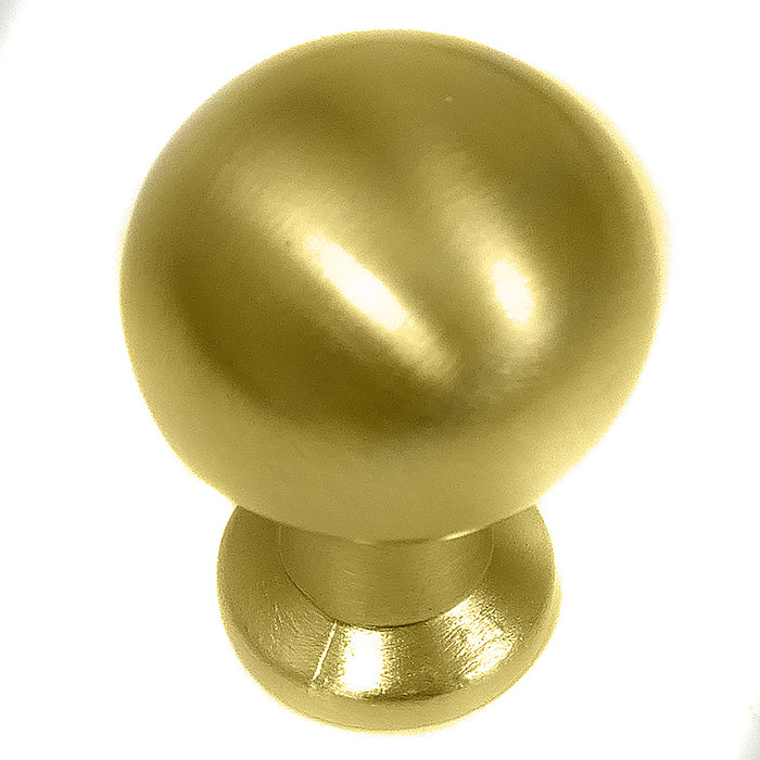 MNG Hardware 80605 Austin Round Knob - Matte Brushed Brass