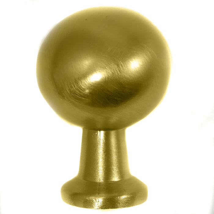 MNG Hardware 80605 Austin Round Knob - Matte Brushed Brass