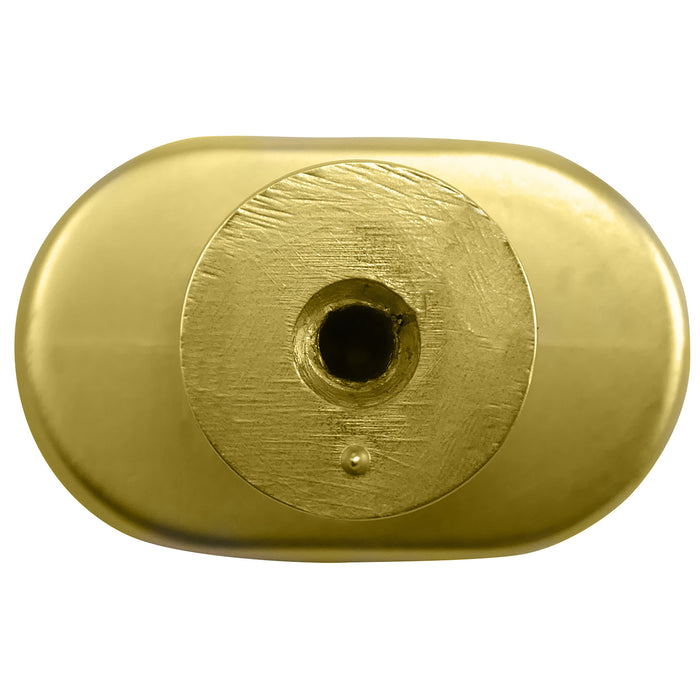 MNG Hardware 81204 Aspen Oval Knob - Matte Brushed Brass