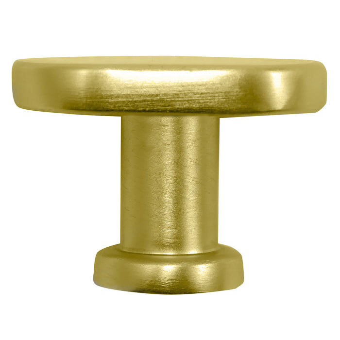 MNG Hardware 81204 Aspen Oval Knob - Matte Brushed Brass