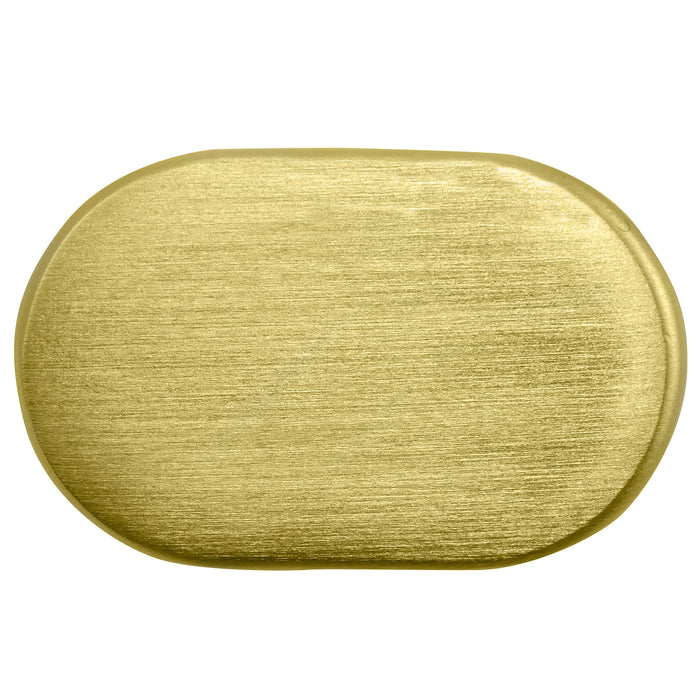 MNG Hardware 81204 Aspen Oval Knob - Matte Brushed Brass