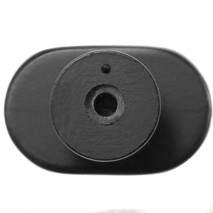 MNG Hardware 81220 Aspen Oval Knob - Matte Black