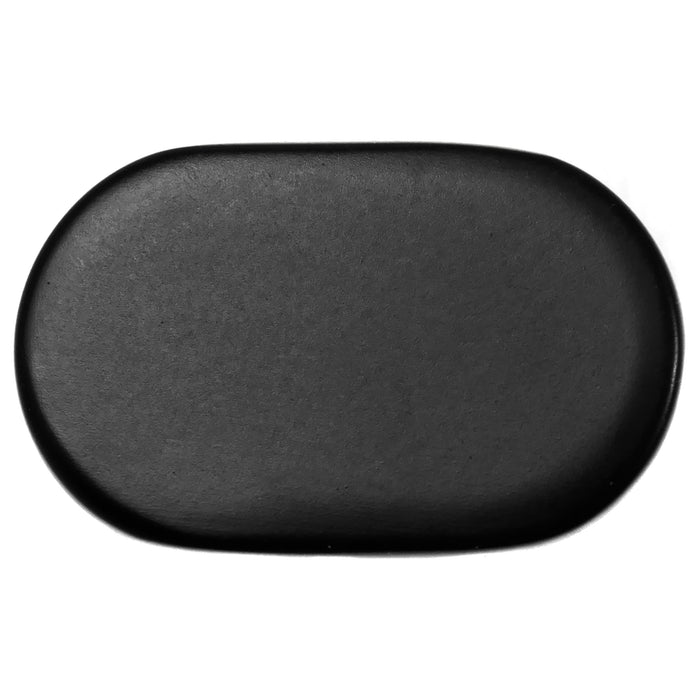 MNG Hardware 81220 Aspen Oval Knob - Matte Black