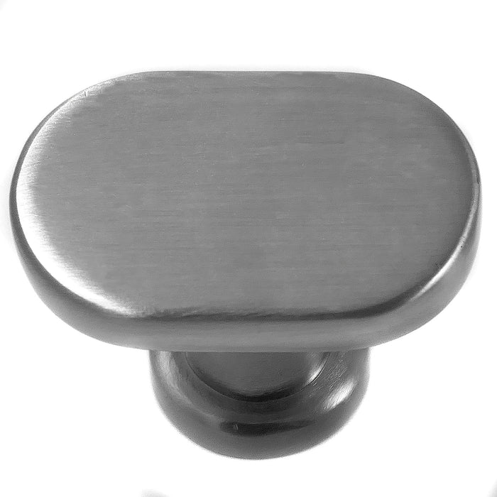 MNG Hardware 81228 Aspen Oval Knob - Satin Nickel