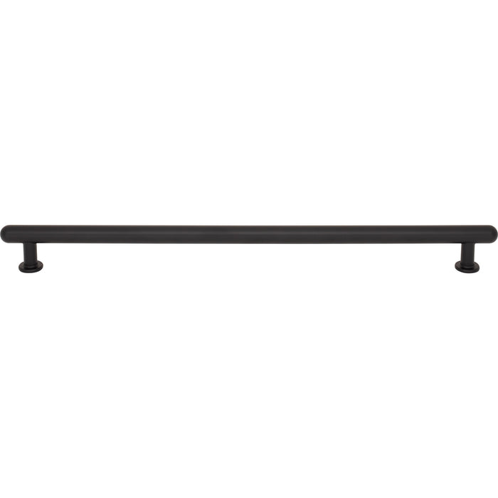 Top Knobs TK3336BLK Lambert 12" Center to Center Bar Pull Flat Black - KnobDepot