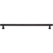 Top Knobs TK3336BLK Lambert 12" Center to Center Bar Pull Flat Black - KnobDepot