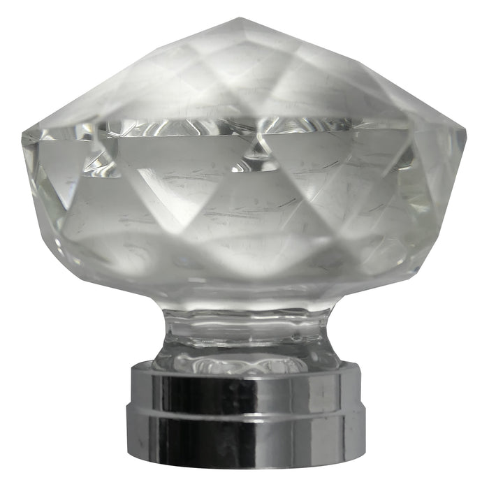 Paradise Bathworks 81926 1 3/4" Knob - Kristal - Polished Chrome
