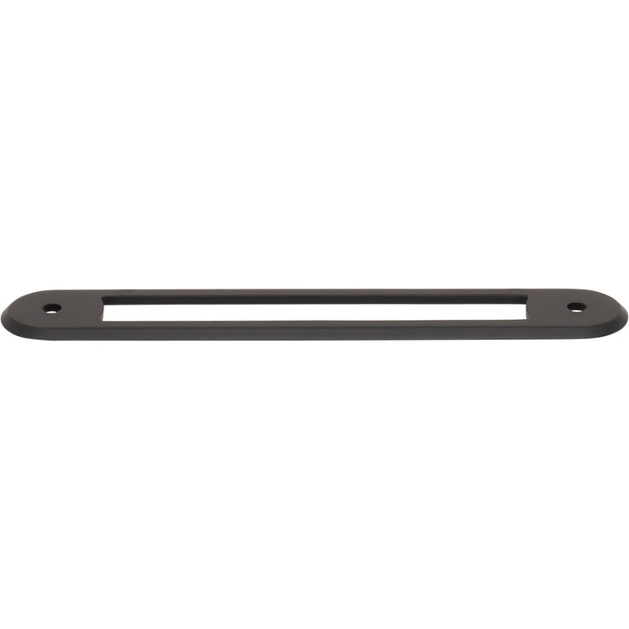 Top Knobs TK3353BLK Brockwell 5 1/16" Center to Center Pull Backplate Flat Black - KnobDepot