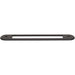 Top Knobs TK3353BLK Brockwell 5 1/16" Center to Center Pull Backplate Flat Black - KnobDepot