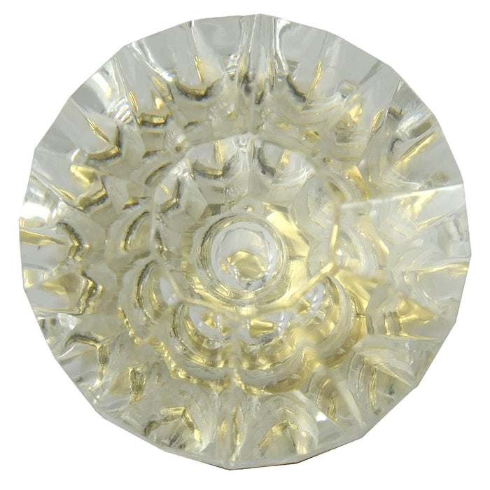 Paradise Bathworks 82004 1" Acrystal Knob - Acrylic w/ Brass Base