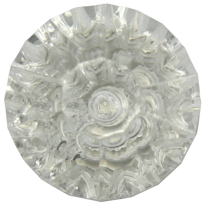Paradise Bathworks 82059 1" Acrystal Knob - Acrylic Satin w/ Pewter Base