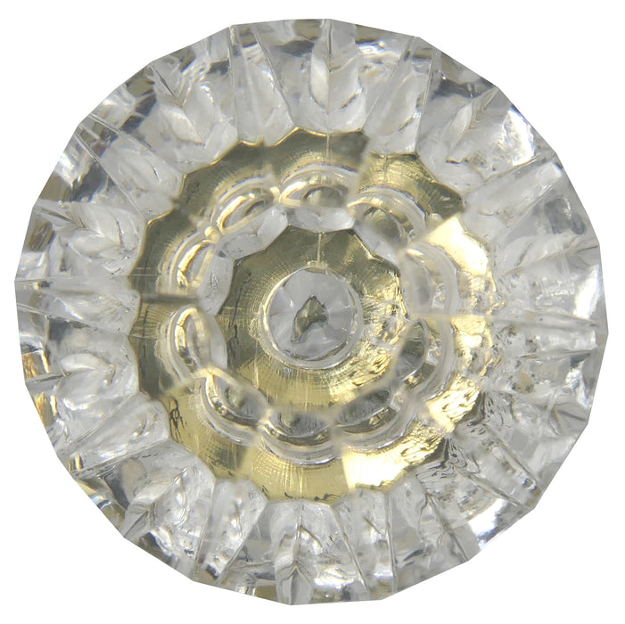 Paradise Bathworks 82104 1 1/4" Acrystal Knob - Acrylic w/ Brass Base