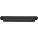 Top Knobs TK3364BLK Cressing 7 9/16" Center to Center Cup/Bin Pull Flat Black - KnobDepot