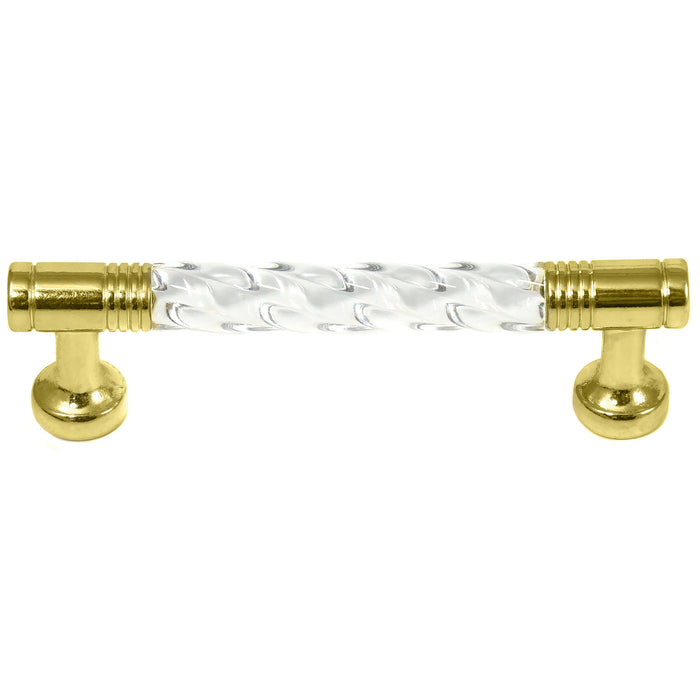 Paradise Bathworks 82904 3" Acrystal Pull - Acrylic w/ Brass Legs