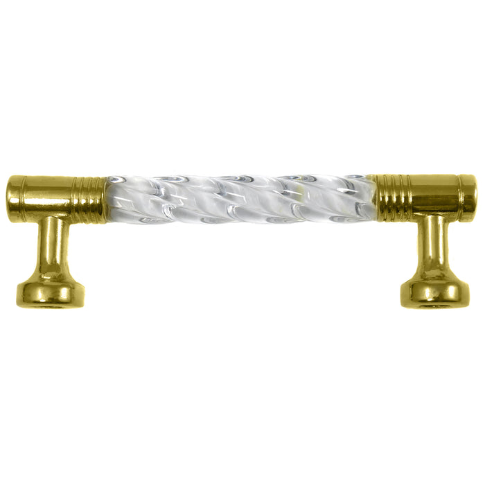 Paradise Bathworks 82904 3" Acrystal Pull - Acrylic w/ Brass Legs