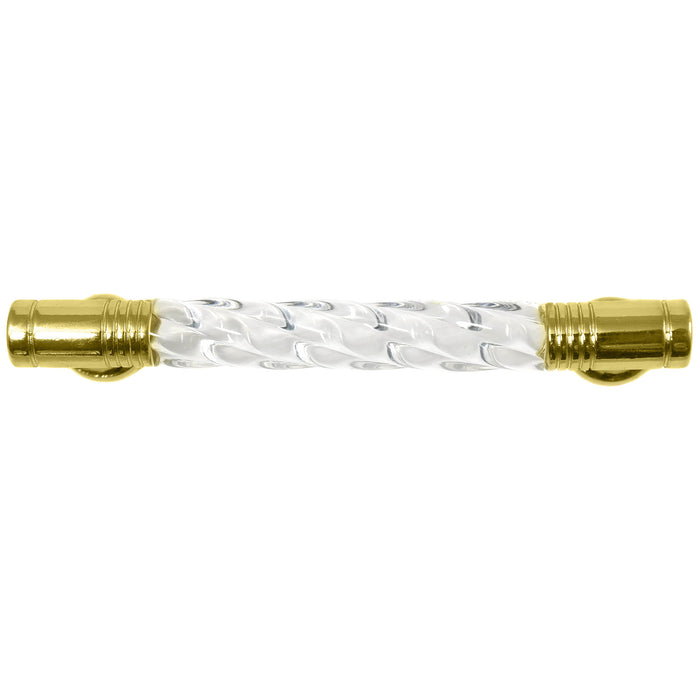 Paradise Bathworks 82904 3" Acrystal Pull - Acrylic w/ Brass Legs