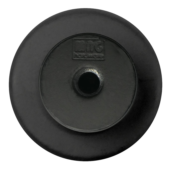 MNG Hardware 84320 Large Button Knob - Riverstone - Matte Black