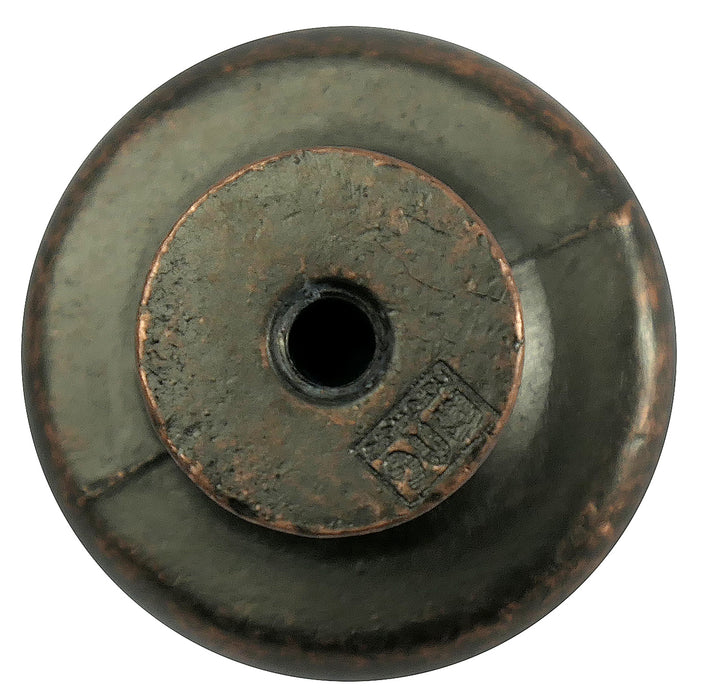 Paradise Bathworks 84365 Large Button Knob - Riverstone - Dark Antique Copper