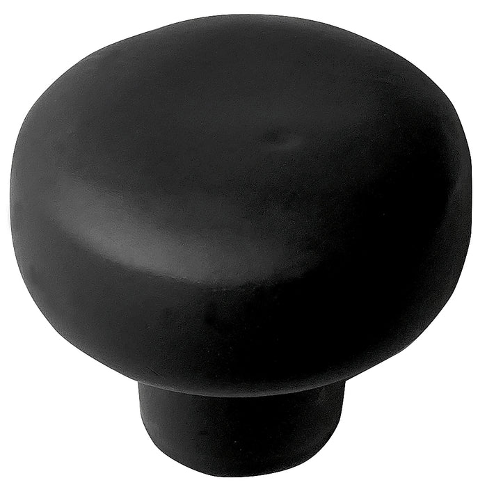 MNG Hardware 84420 Large Round Knob - Riverstone - Matte Black