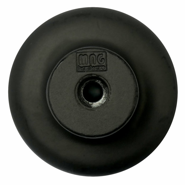 MNG Hardware 84420 Large Round Knob - Riverstone - Matte Black