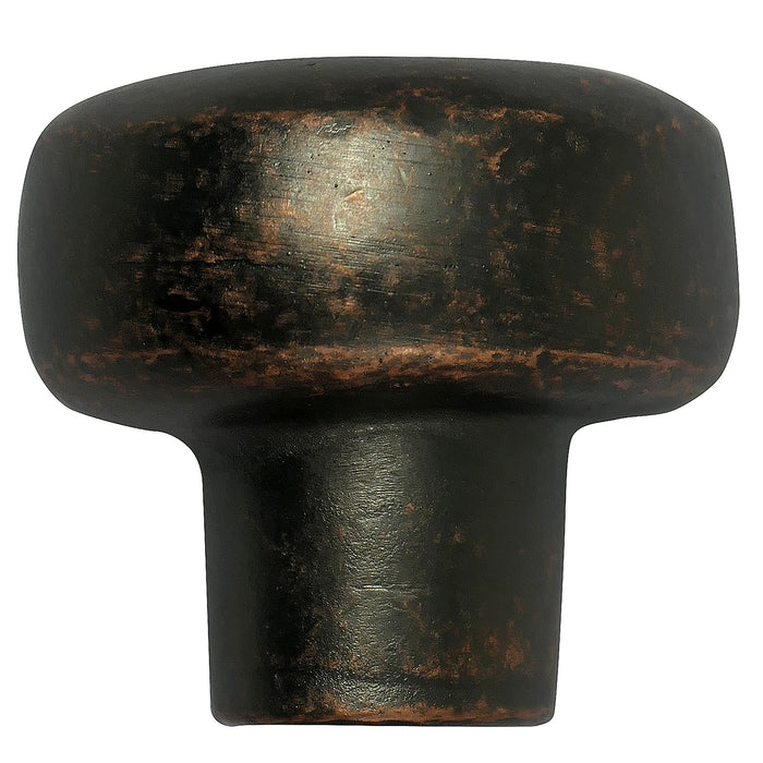 Paradise Bathworks 84465 Large Round Knob - Riverstone - Dark Antique Copper