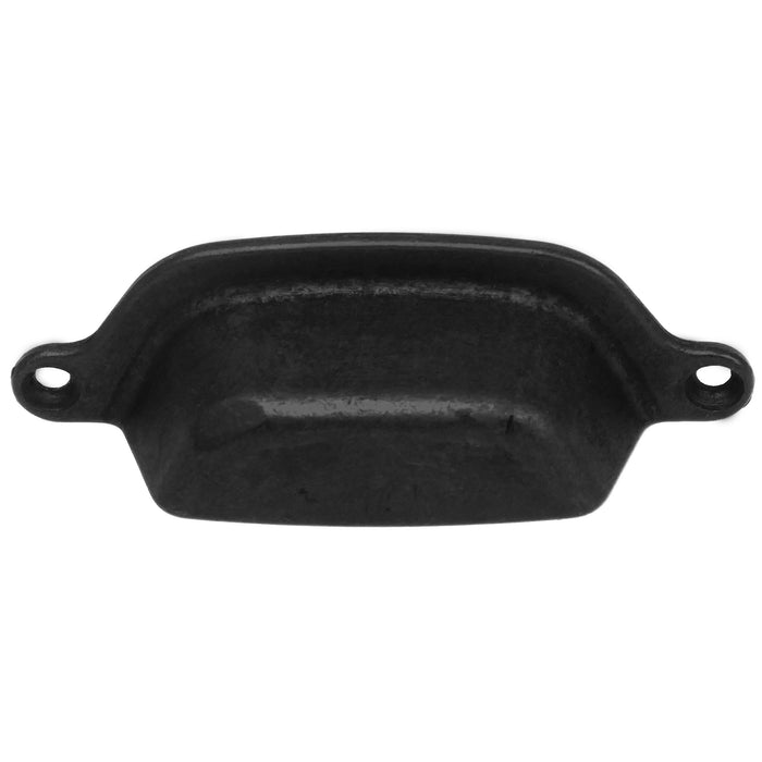 MNG Hardware 84720 3" Cup Pull - Riverstone - Matte Black