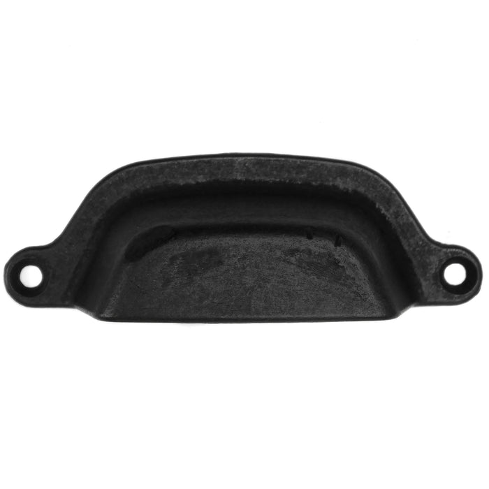 MNG Hardware 84720 3" Cup Pull - Riverstone - Matte Black