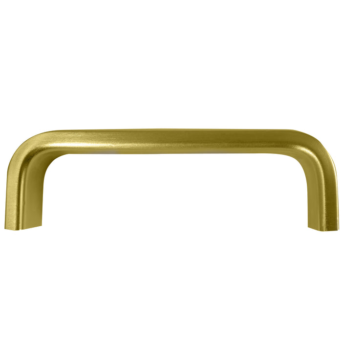 MNG Hardware 86204 128mm Soho Pull - Matte Brushed Brass