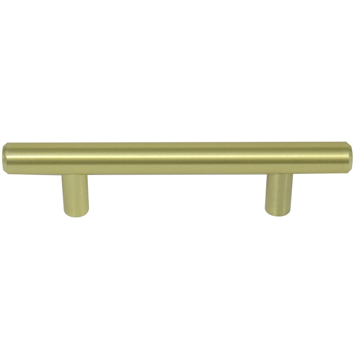Paradise Bathworks 87014 Steel T-Bar Pull - 3" c/c - Satin Brass