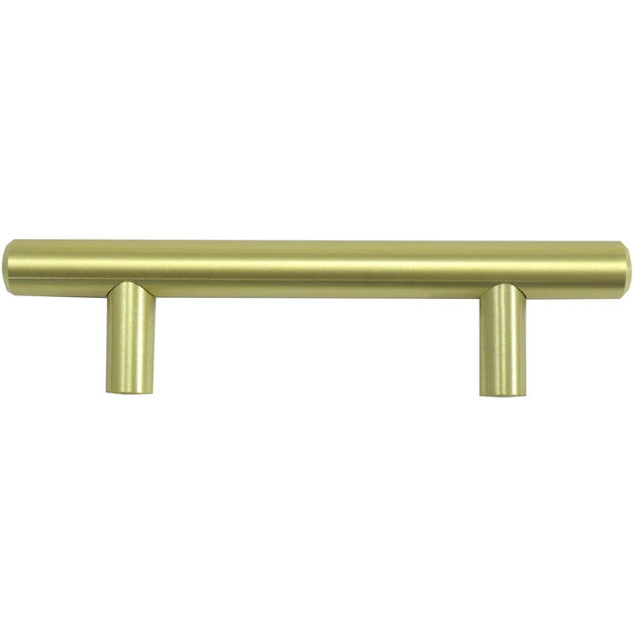 Paradise Bathworks 87014 Steel T-Bar Pull - 3" c/c - Satin Brass